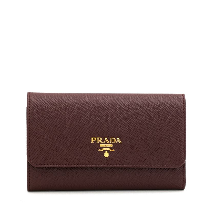 Carteira-Prada-Saffiano-Vinho