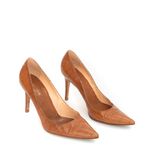 Scarpin-Sergio-Rossi-Couro-Caramelo