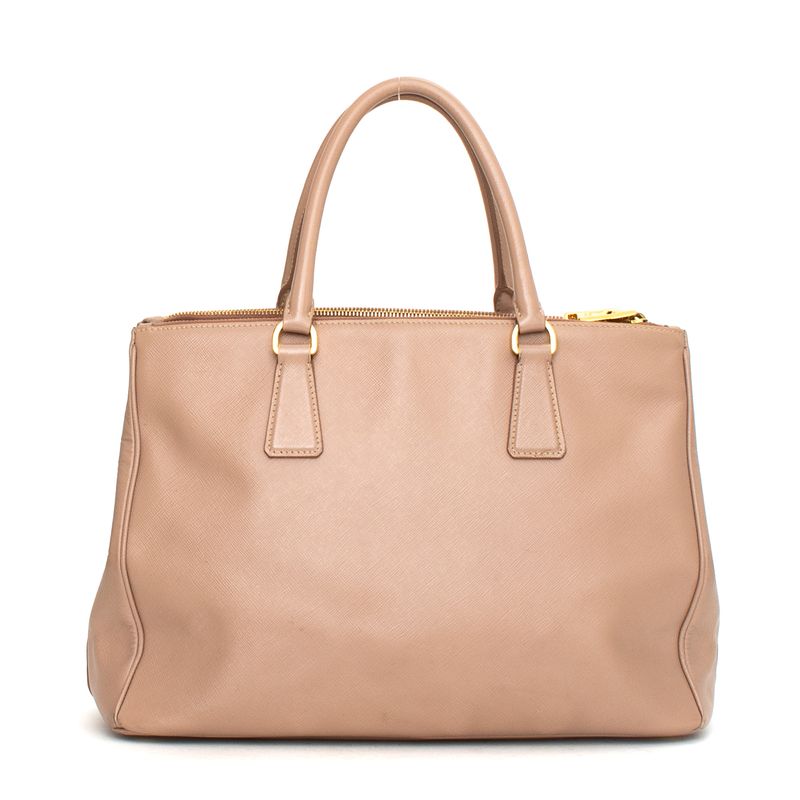 Bolsa-Prada-Galleria-Couro-Saffiano-Bege-Media