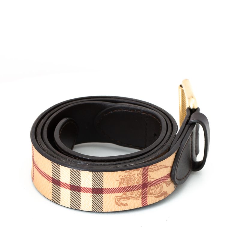 Cinto-Burberry-Housecheck-Marrom