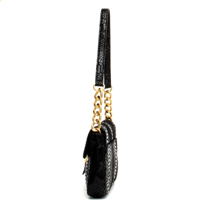 Bolsa-Michael-Kors-Fake-Phyton-Preta