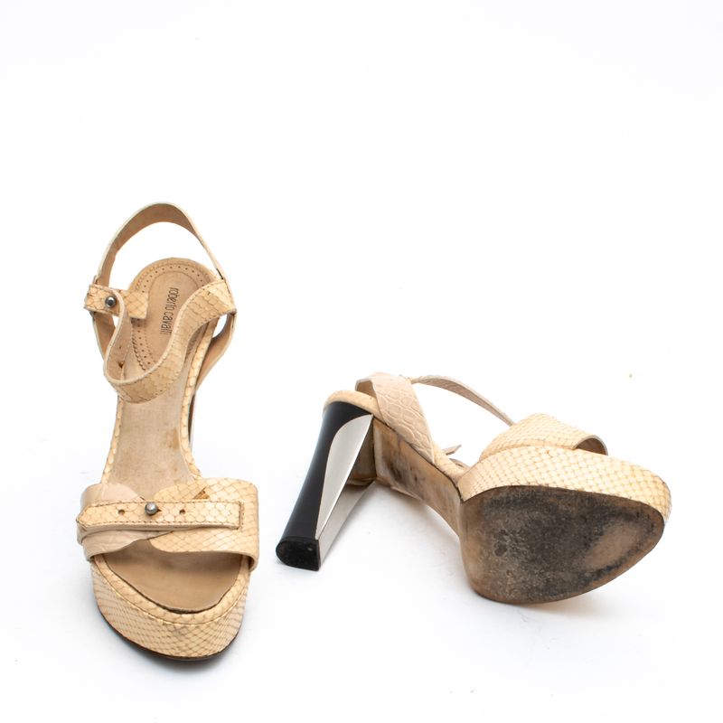 Sandalia-Roberto-Cavalli-Phyton-Bege