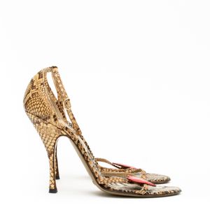 Sandália Dolce&Gabbana Phyton Coração