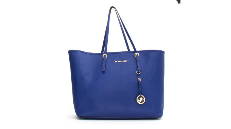 Bolsa Michael Kors Tote Azul Brech de luxo Prettynew