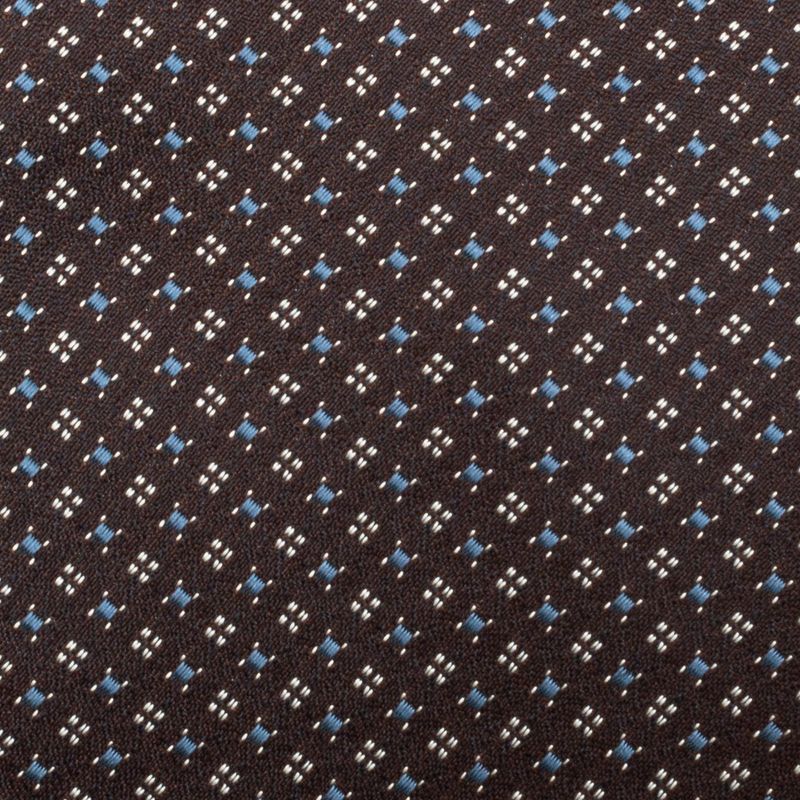 Gravata-Hugo-Boss-Marrom-Estampada
