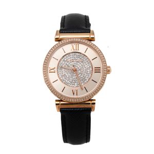 Relogio Michael Kors Rose Couro Preto