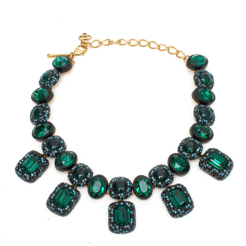 Colar-Oscar-de-Renta-Pedras-Verde