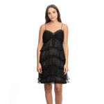 Vestido-Carlos-Miele-Babados-Preto