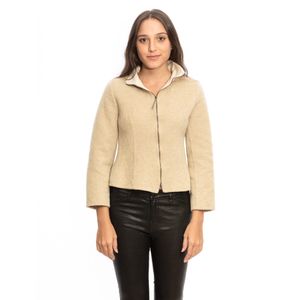 Casaco Valentino Lã Creme