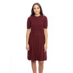 Vestido-Valentino-Tricot-Vinho