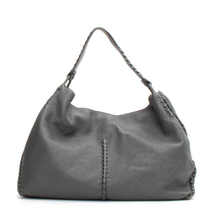 Bolsa-Bottega-Veneta-Couro-Cinza