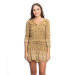Vestido-Burberry-Brit-Estampado-Mostarda