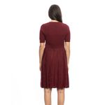 Vestido-Valentino-Tricot-Vinho