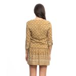 Vestido-Burberry-Brit-Estampado-Mostarda