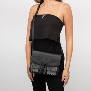 Bolsa Burberry Macken Couro Preto