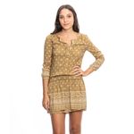 Vestido-Burberry-Brit-Estampado-Mostarda