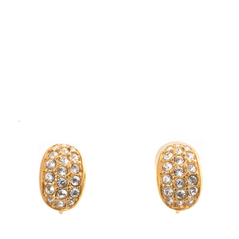Brincos-Swarovski-Meia-Argola-Cravejada-Dourada