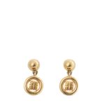 Brincos-Givenchy-Medalhinha-Dourada
