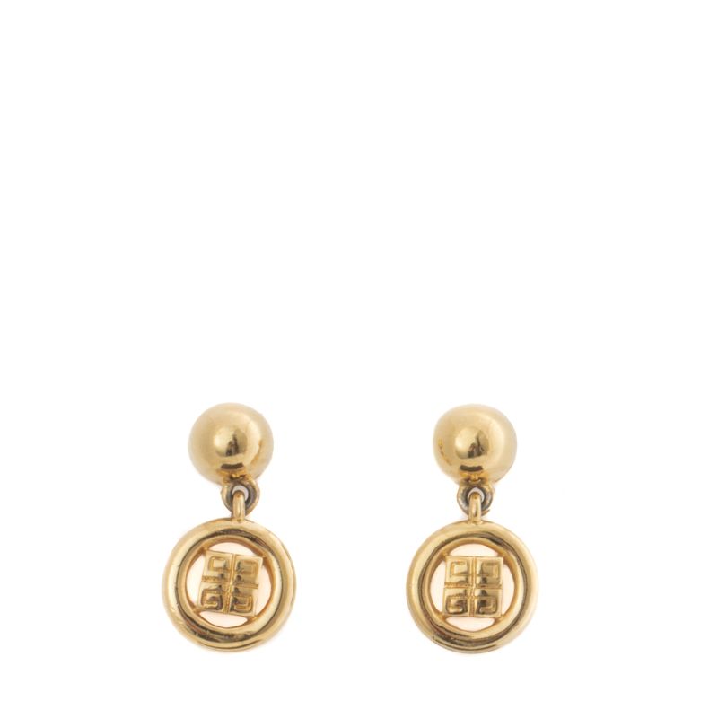 Brincos-Givenchy-Medalhinha-Dourada