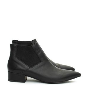 Ankle Boot Hugo Boss Couro Preto