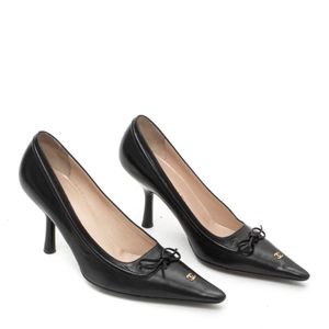 Scarpin Chanel Couro Preto