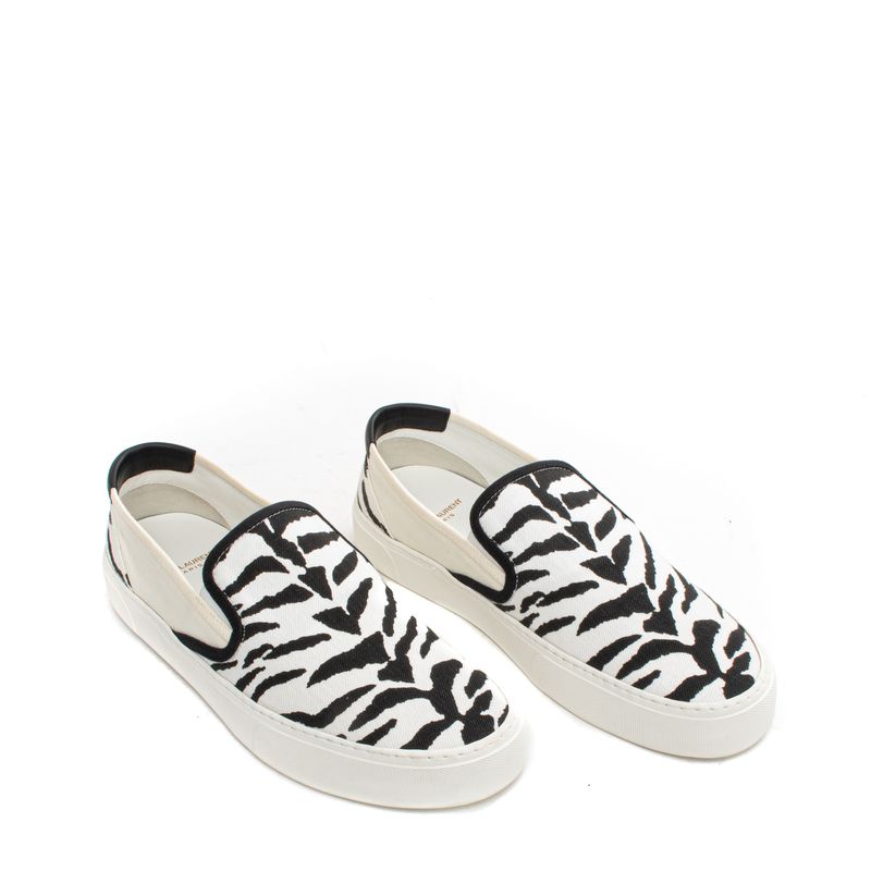 Tenis-Saint-Laurent-Venice-Slip-On-Zebra