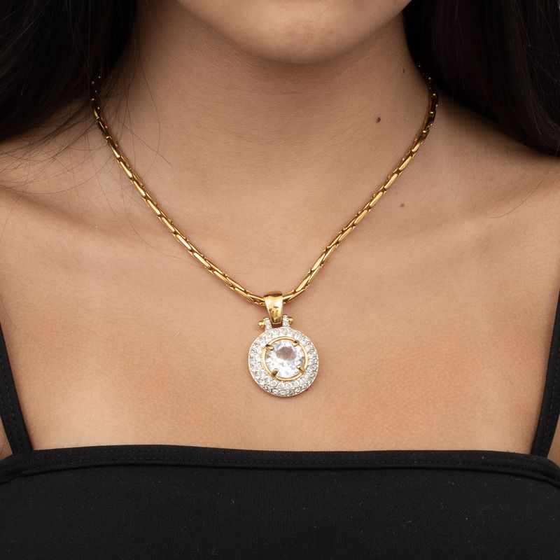 Colar-Swarovski-Pingente-de-Cristais-Vintage