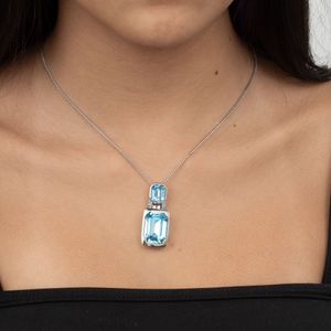 Colar Givenchy Pedra Azul
