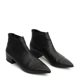 Ankle Boot Hugo Boss Couro Preto