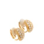 Brincos-Swarovski-Meia-Argola-Cravejada-Dourada