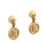 Brincos-Givenchy-Medalhinha-Dourada
