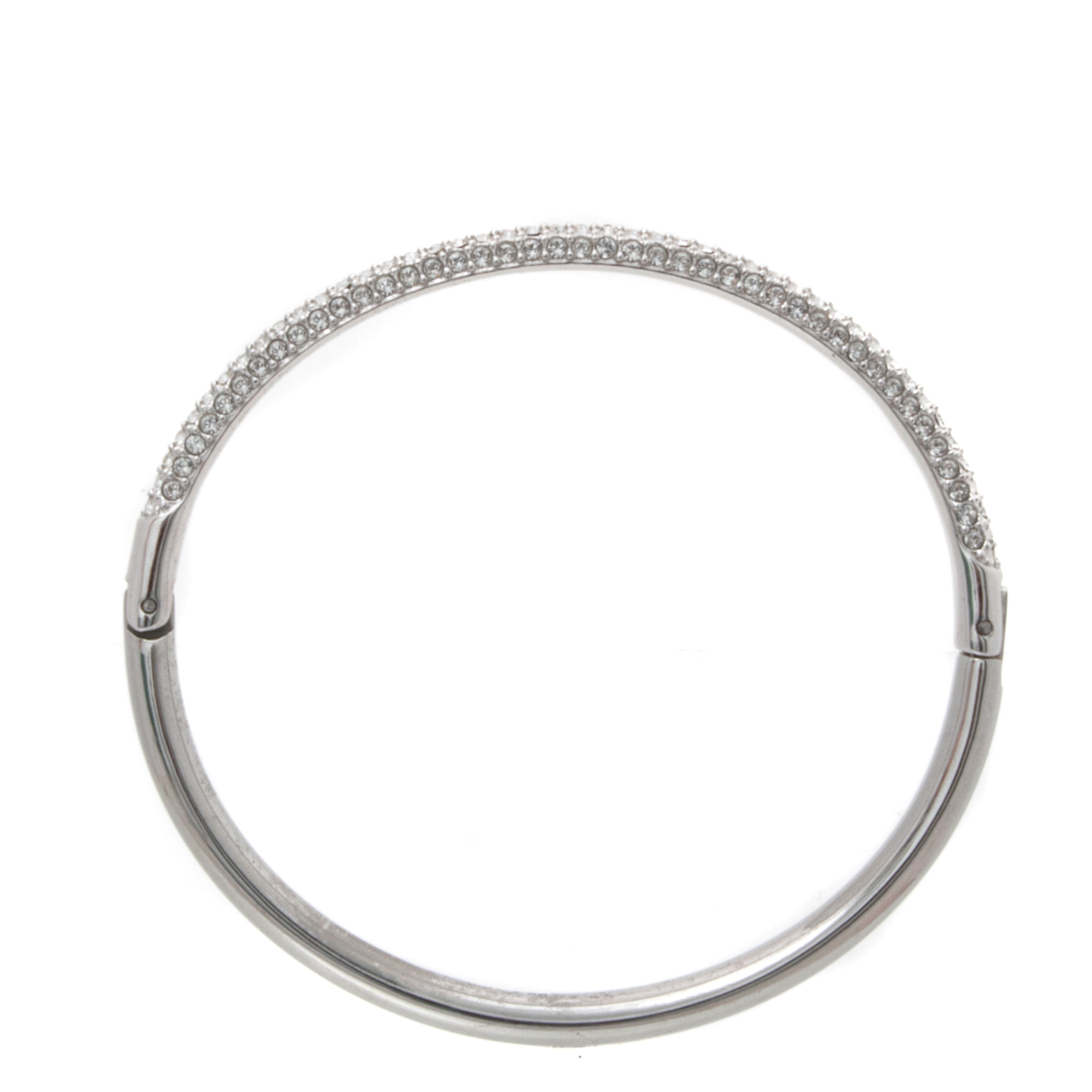 即納！最大半額！ Cravejado Swarovski Bracelete Strass de Brechó | Prateado アクセサリー