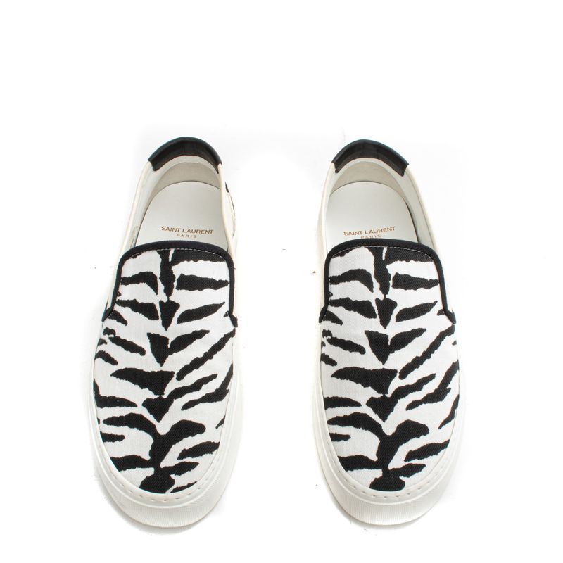 Tenis-Saint-Laurent-Venice-Slip-On-Zebra