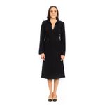 Vestido-Giorgio-Armani-Preto-Manga-Longa