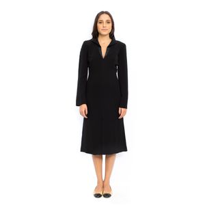 Vestido Giorgio Armani Preto Manga Longa