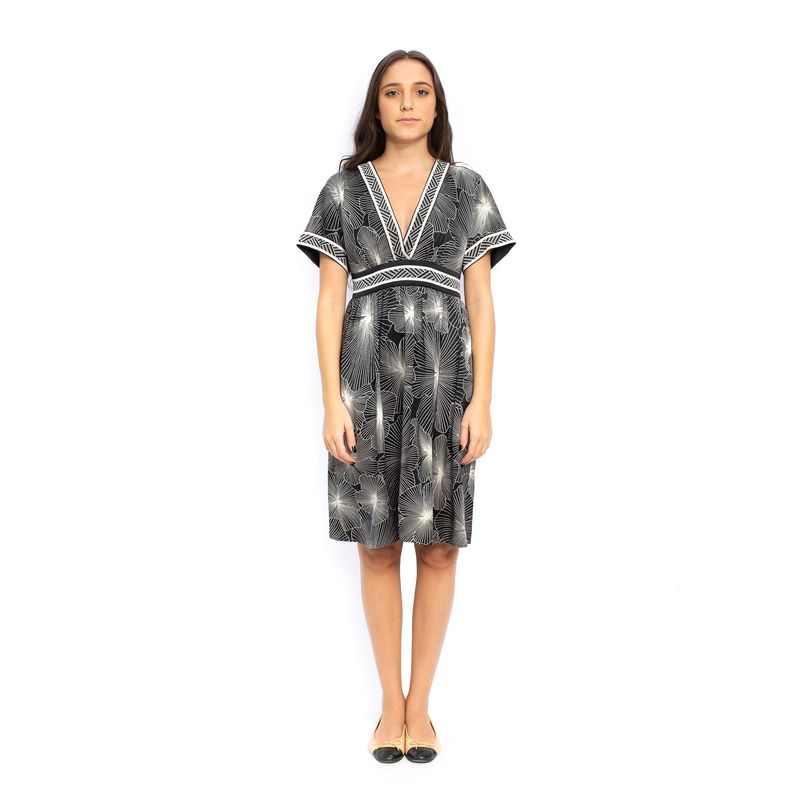 Vestido-BCBG-Seda-Preto-e-Branco