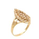 Anel-Vintage-Ouro-Amarelo-e-Brilhantes