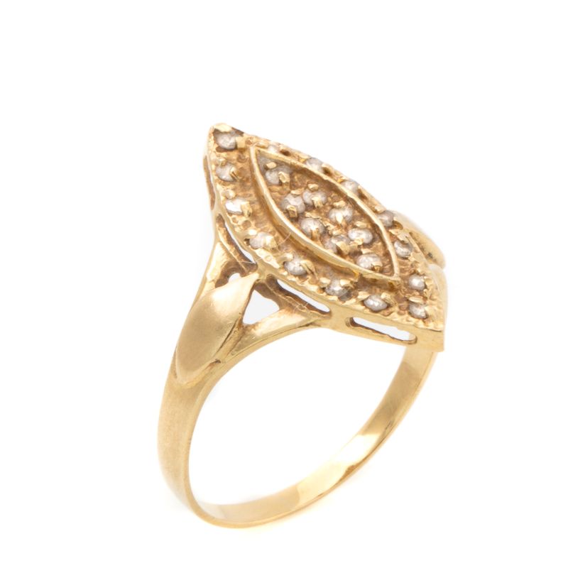 Anel-Vintage-Ouro-Amarelo-e-Brilhantes