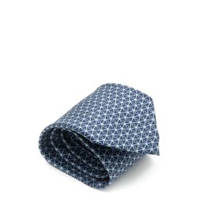 Gravata Salvatore Ferragamo Estampa Azul