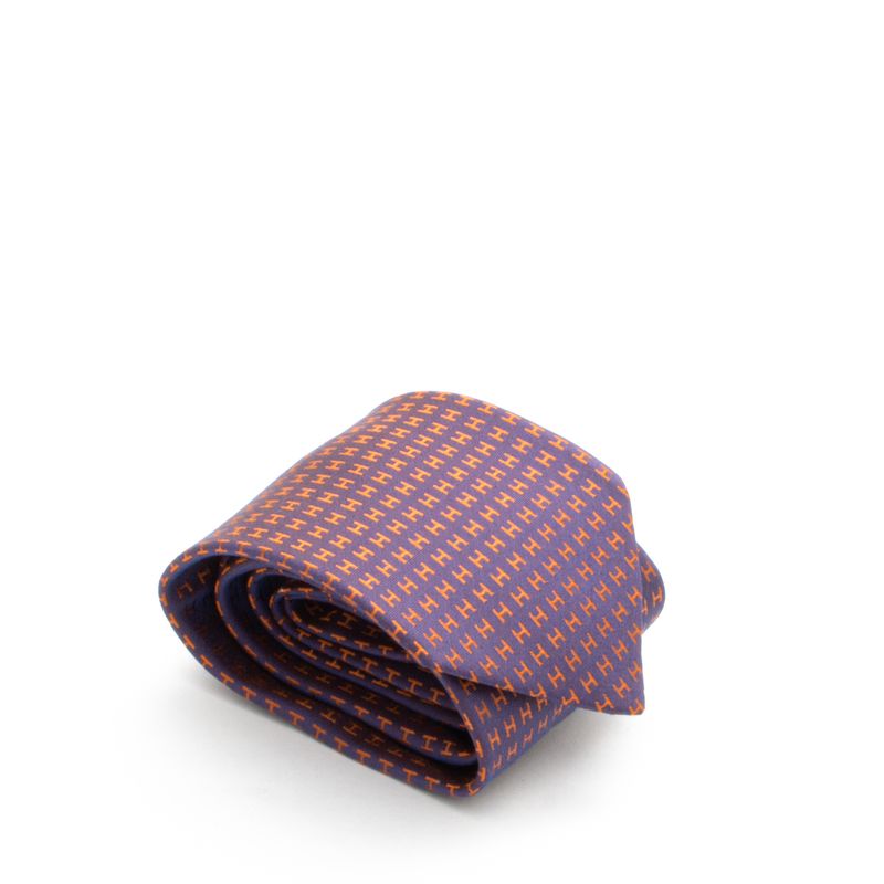 Gravata-Hermes-Estampa-H