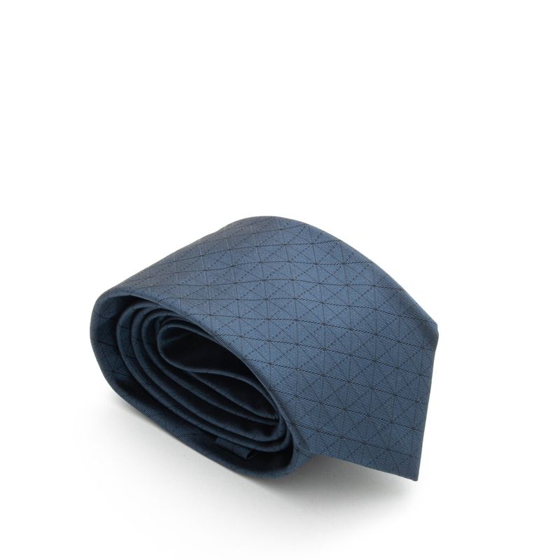 Gravata-Hugo-Boss-Geometrico-Azul