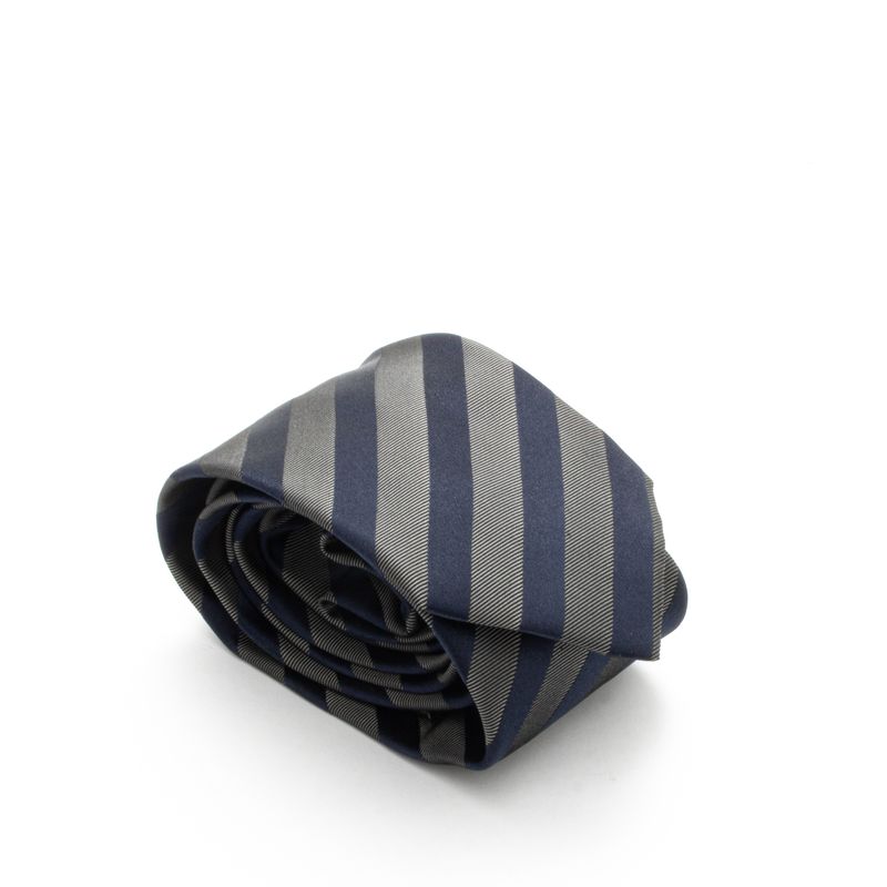 Gravata-Hugo-Boss-Listrada-Azul-e-Cinza