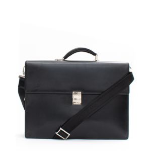 Pasta Montblanc Couro Preto
