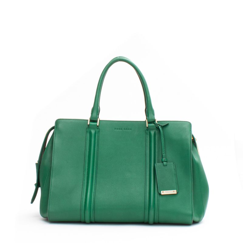 Bolsa-Hugo-Boss-Couro-Verde