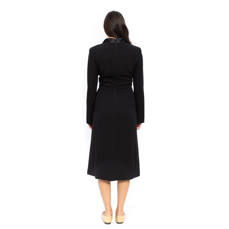 Vestido-Giorgio-Armani-Preto-Manga-Longa