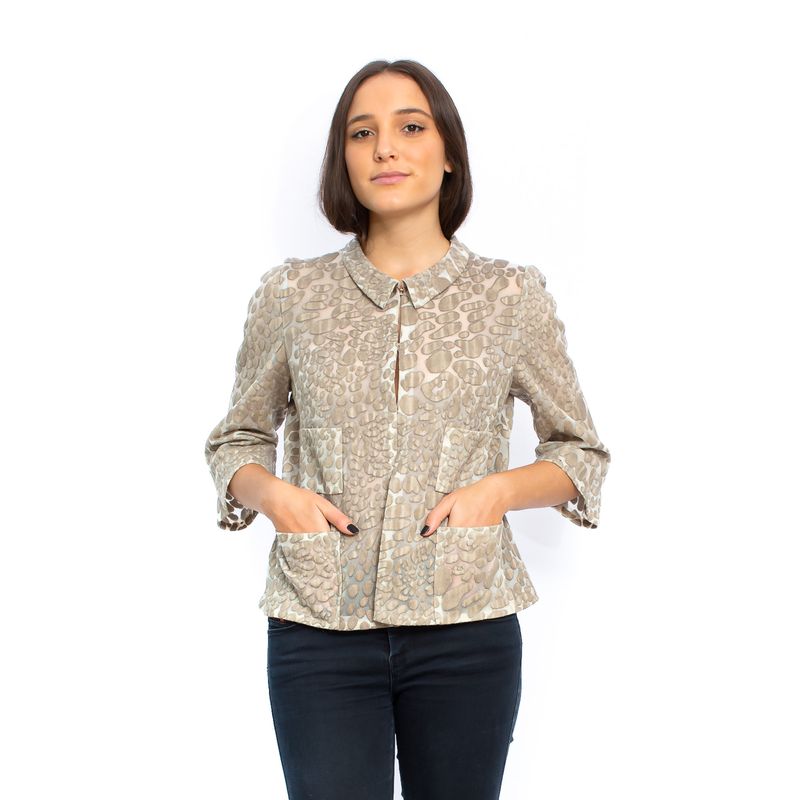 Blazer-Giorgio-Armani-Telado-Cinza