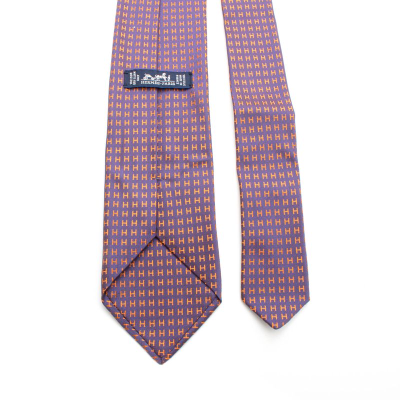 Gravata-Hermes-Estampa-H