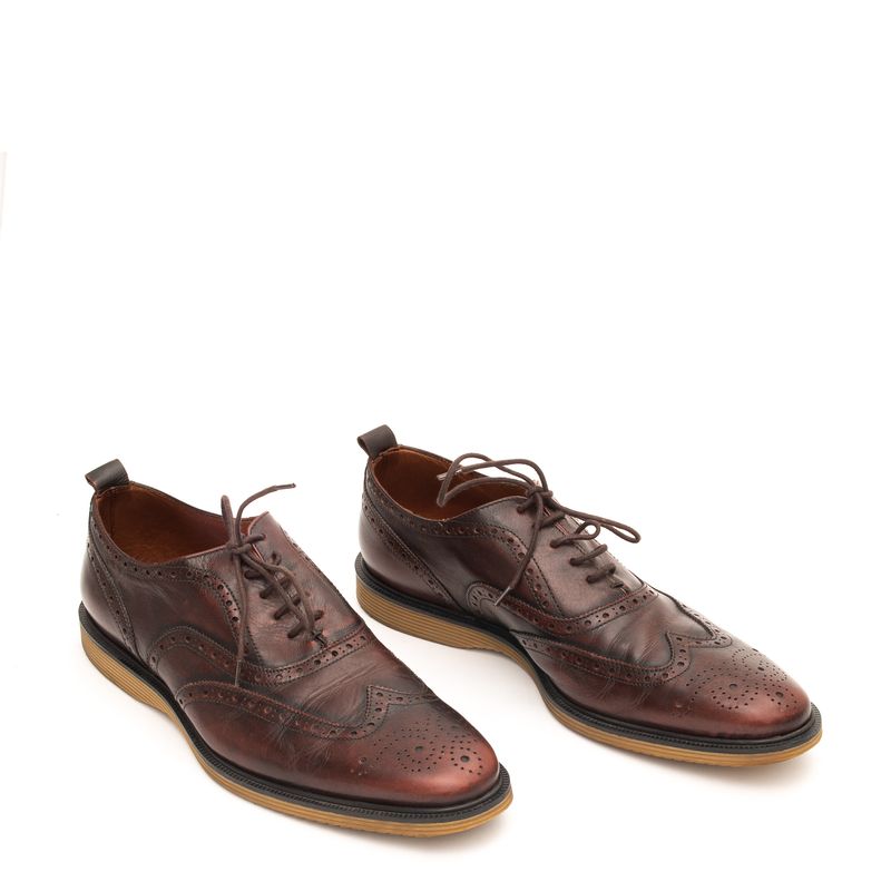 Sapato-Burberry-Couro-Marrom