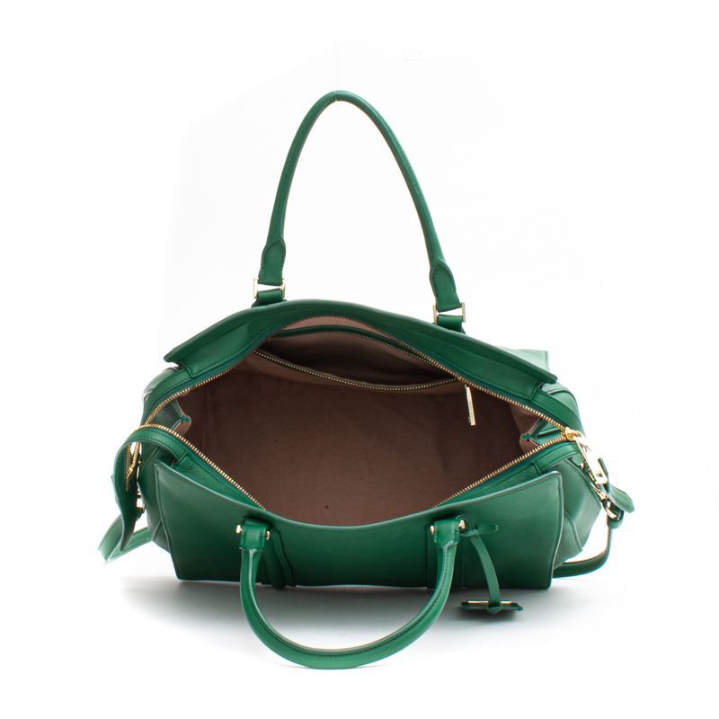 Bolsa-Hugo-Boss-Couro-Verde