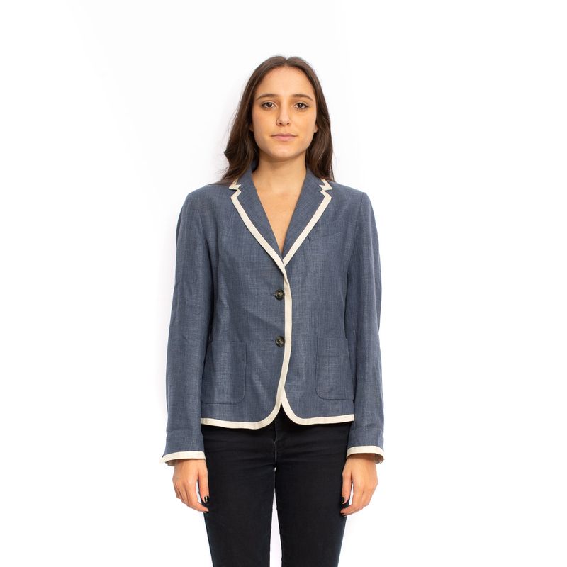 Blazer-MaxMara-Linho-Azul